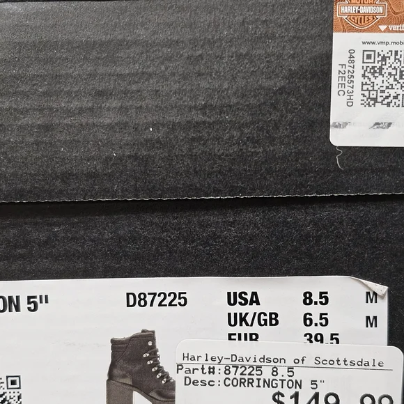 Harley-Davidson Women's Black Ankle Boots - Picture 6 of 7